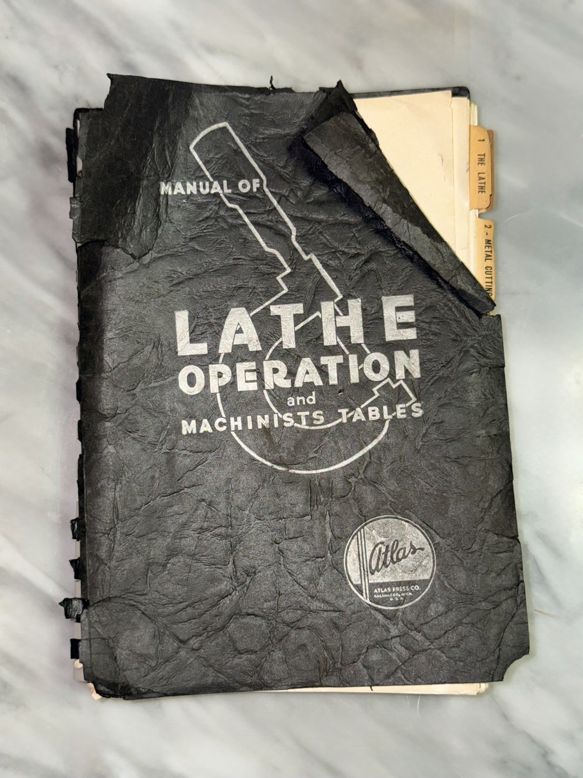 Atlas Lathe Manual and Machinists Tables Metal Lathe Tool Craftsman South Bend