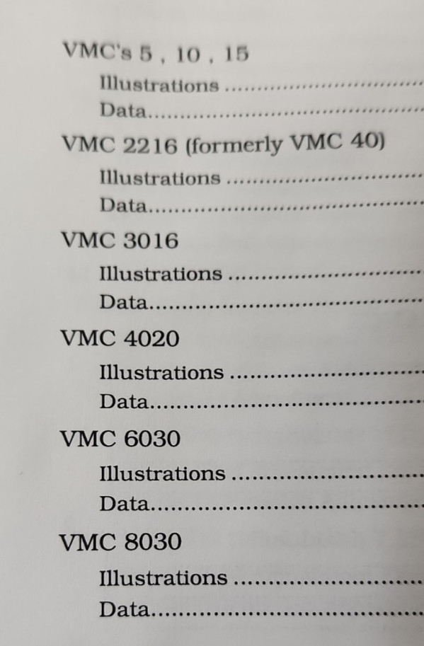 Fadal VMC CNC Manuals 1995 1996 Operator Maintenance User Set 3 Vertical Mill