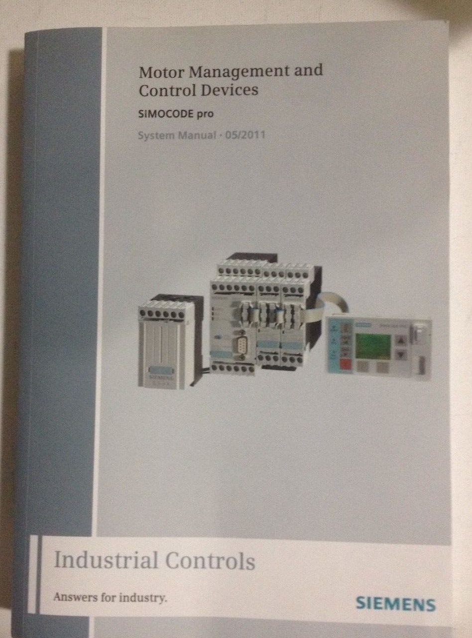Siemens 3UF7 970 0AA00 0 SIMOCODE System Manual English