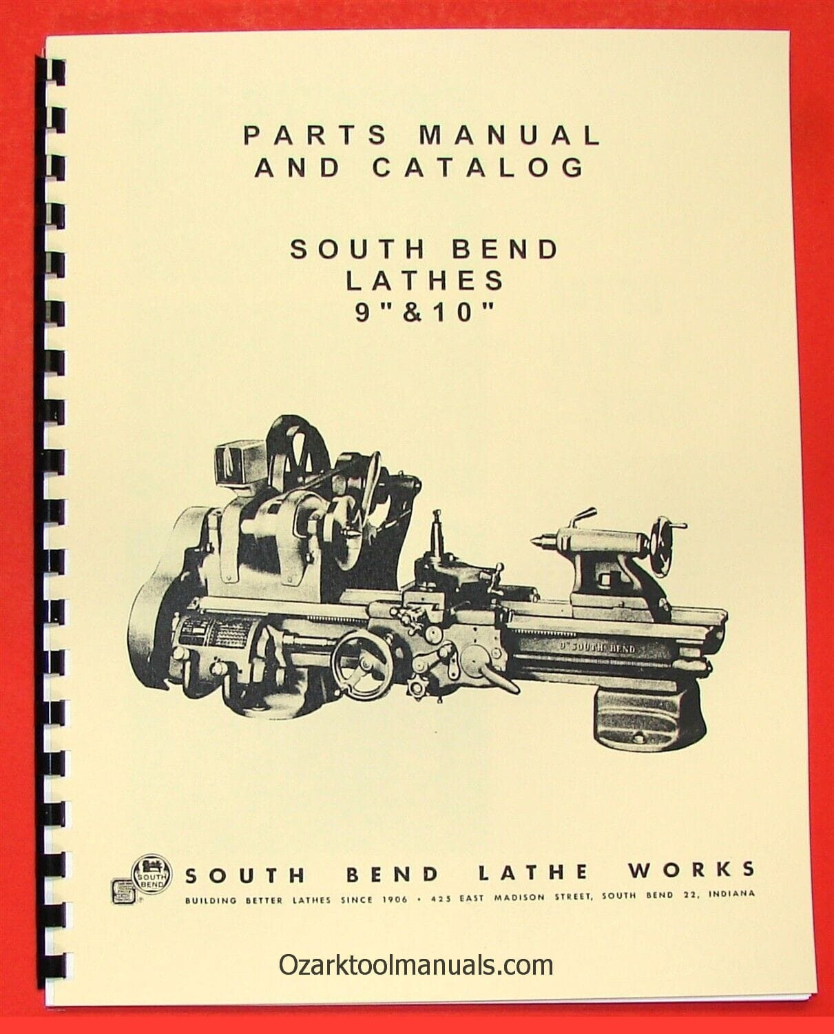 SOUTH BEND 9″ & 10K “Light 10” Metal Lathe Parts Manual and Catalog 0674