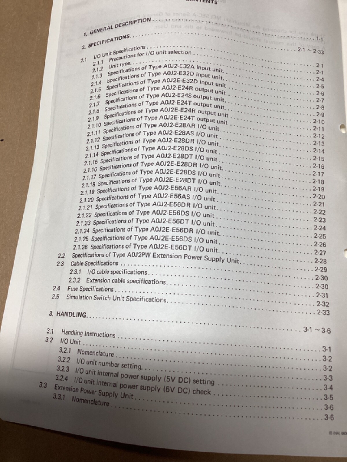 Mitsubishi Melsec-A AOJ2 Programmable Controller User’s Manual #114L81