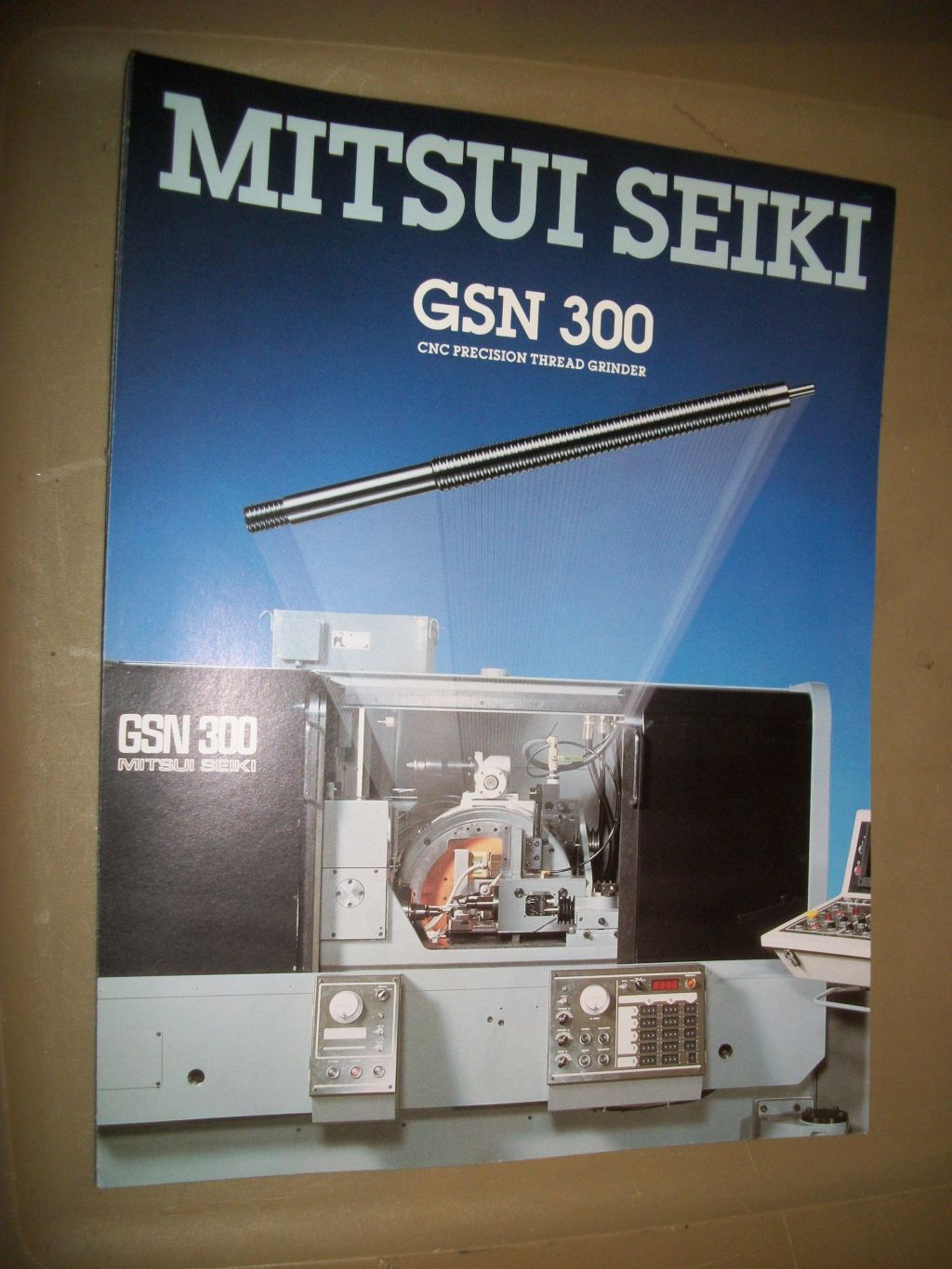 MITSUI SEIKI CNCPRECISION THREAD GRINDER GSN 300 SPECIFICATION