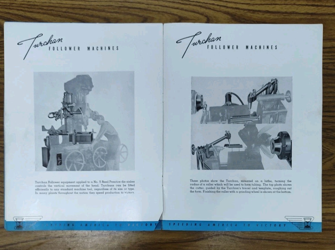 Turchan Following Machine Co. Detroit, MI Brochure Sales Advertising Industrial