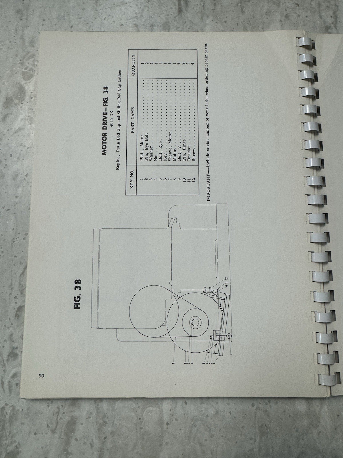 Original LeBlond Heavy Duty Lathes 3220 NI 4025 NK Instruction And Parts Manual