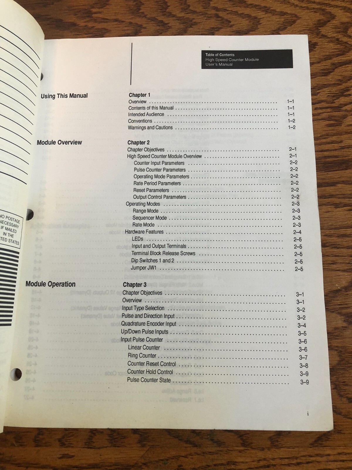 Allen Bradley High Speed Counter Module 1746-HSCE Instruction Manual Parts List