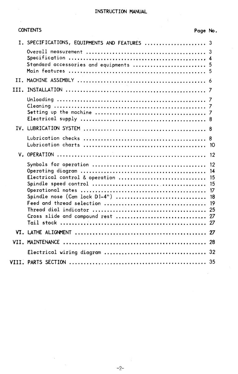 JET 1340GHE, GH-1340R, GH-1340T Metal Lathes Operators Service Parts Manual 1600