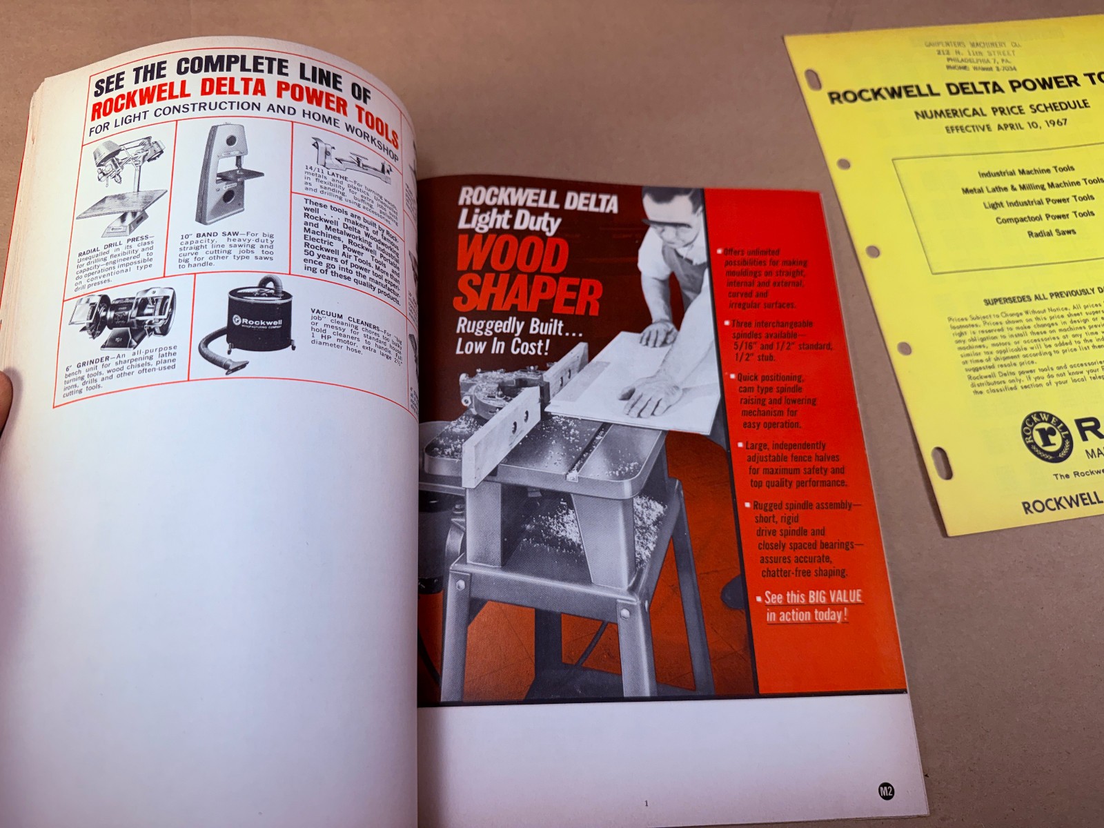1967 ROCKWELL DELTA Stationary Power Tools Industrial Machines Catalog + Prices