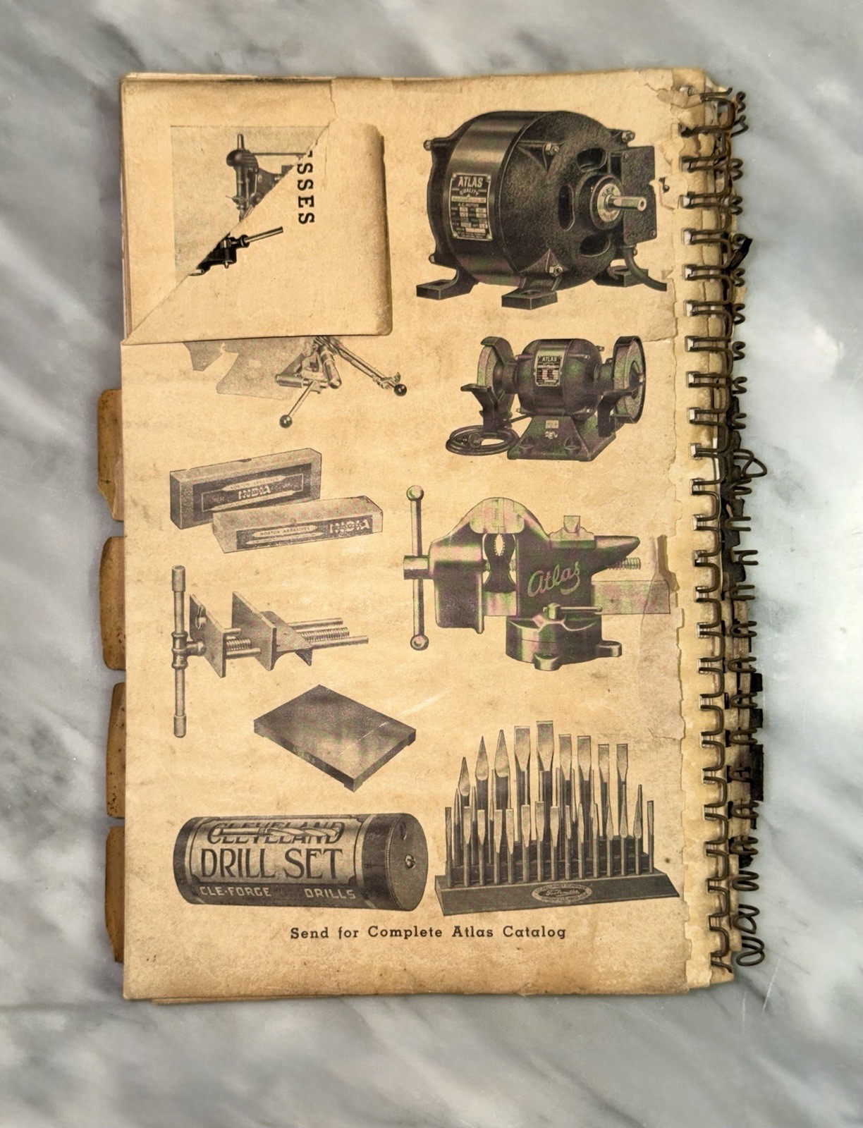 Atlas Lathe Manual and Machinists Tables Metal Lathe Tool Craftsman South Bend