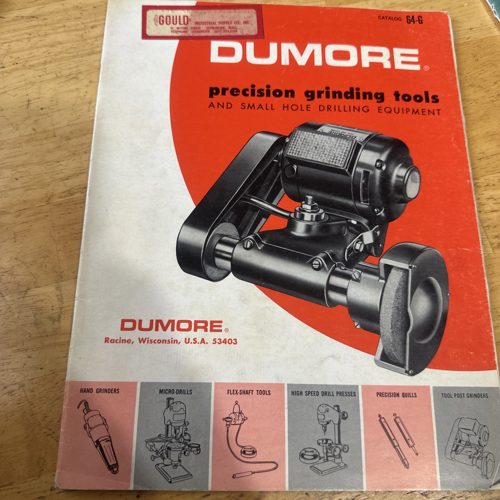Dumore Precision Grinding Tools Catalog 64-G