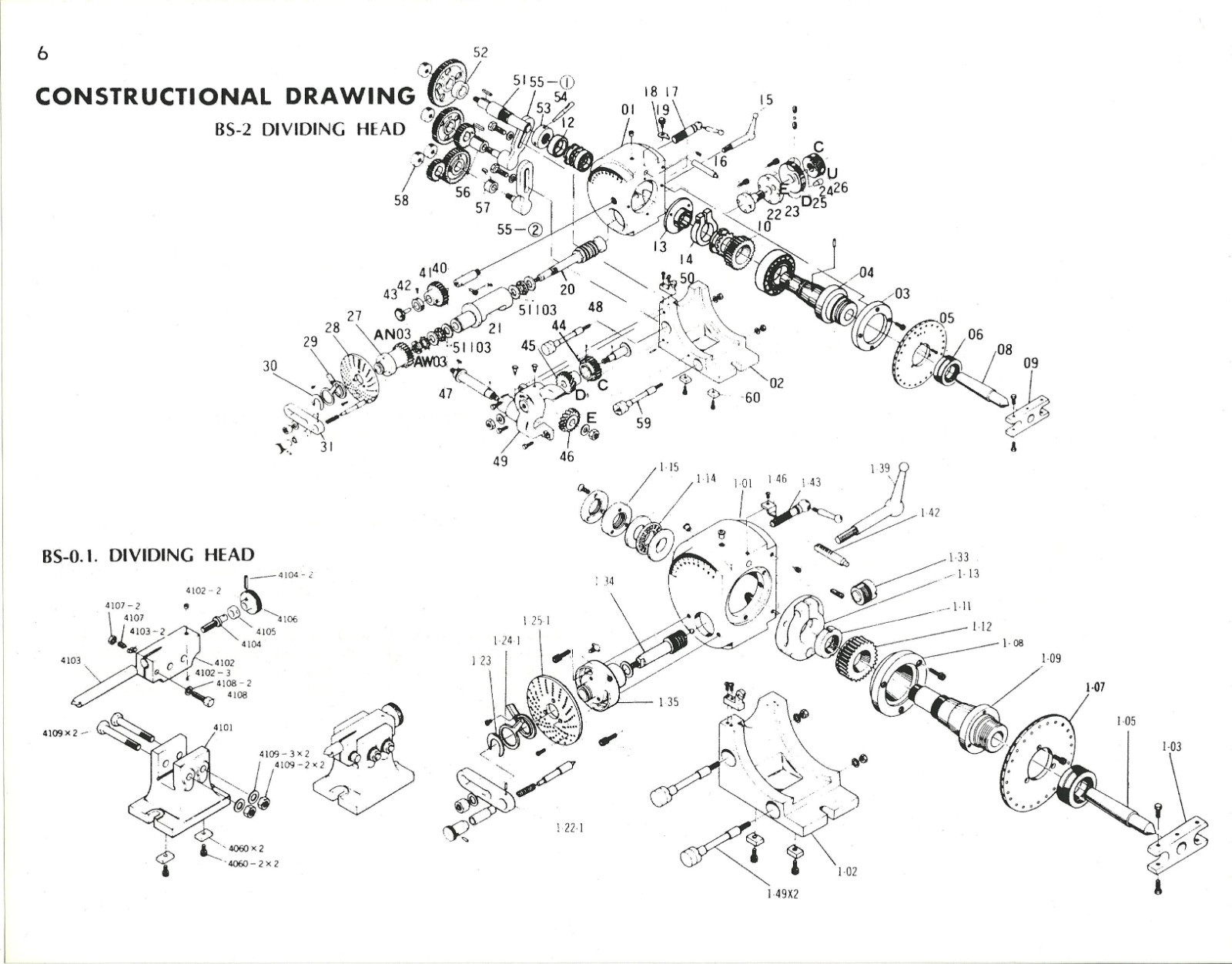 Instruction Parts Manual Universal Dividing Head Type B & S No. 0, 1, 2 – PRINT