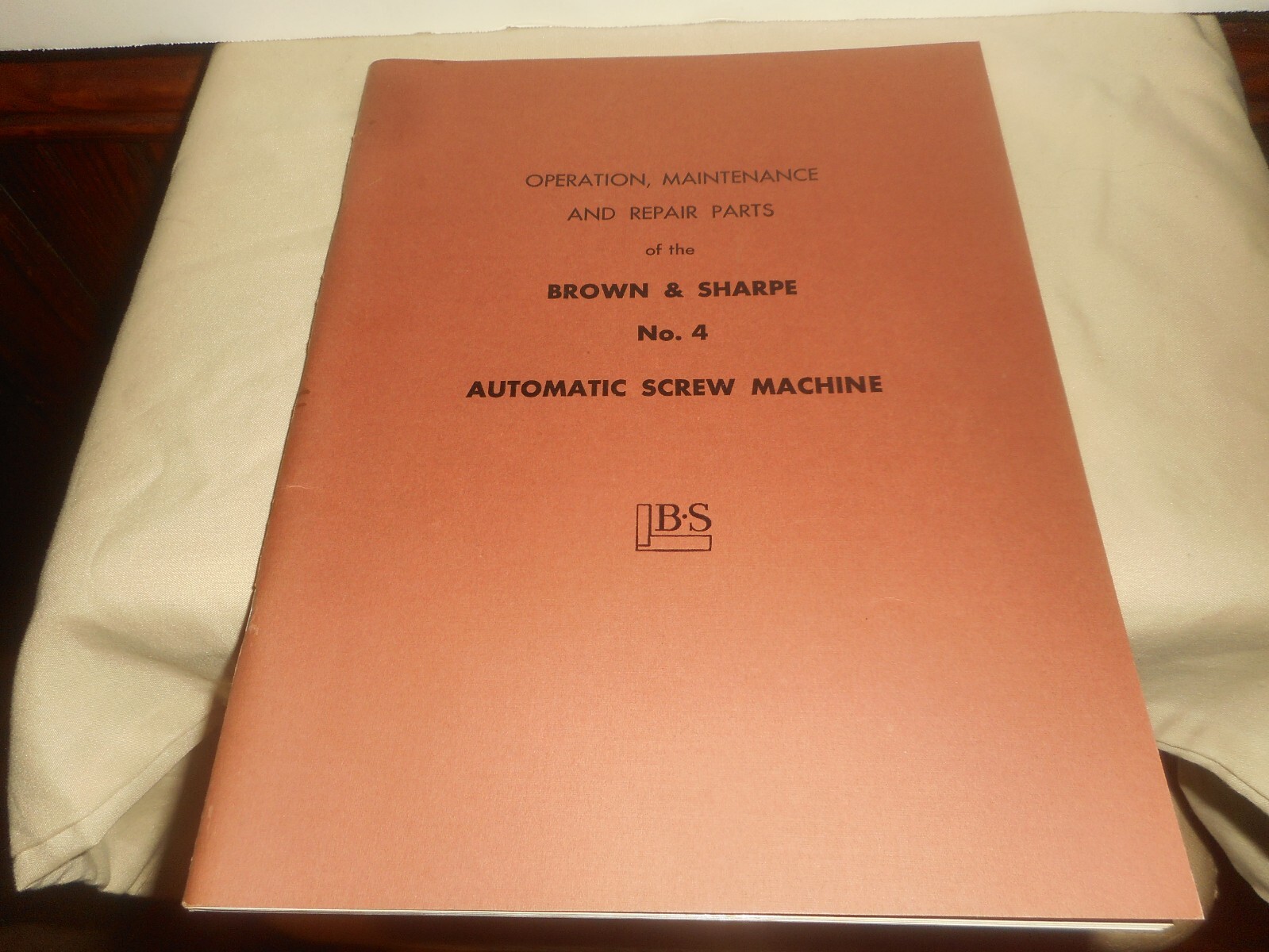 No. 4 BROWN & SHARPE Automatic Screw Machine Operation Maintenance Repair Parts
