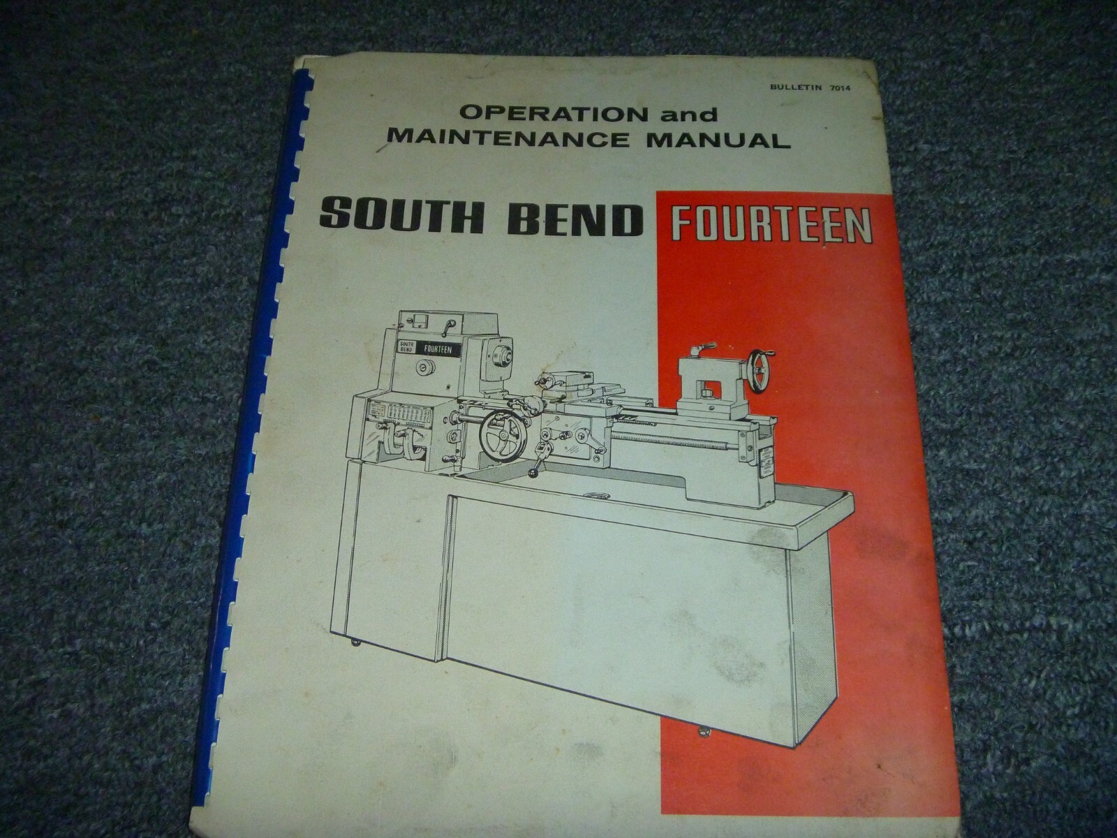 South Bend Model FOURTEEN Lathe Owner Operator & Maintenance Manual xz