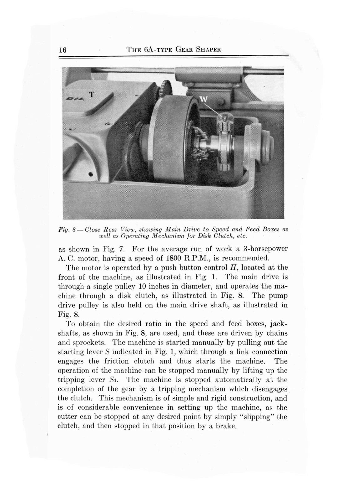 Fellows Type Series 6A Gear Shaper Operators Manual #683