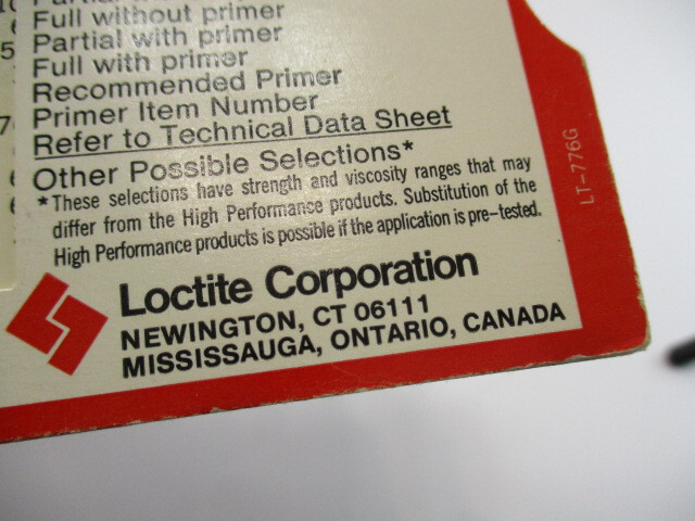 Vintage LOCTITE Product Selector Calculator, Slide Rule, 290, 277, 262, EC