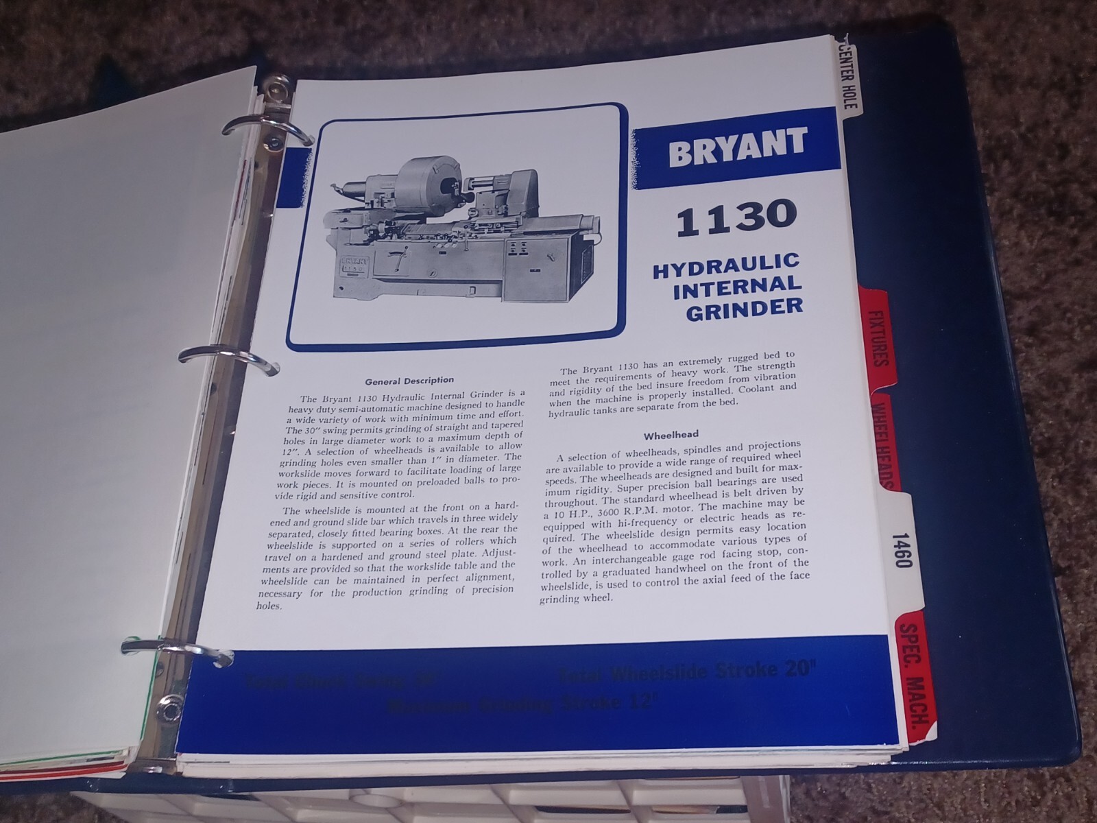 Bryant Chucking Grinder Company PRODUCT CATALOG LOT SALES BOOK Machinist Tools