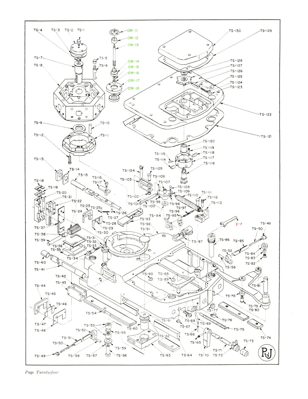 Potter & Johnston 3U Speed-Flex Turret Lathe Parts & Equipment Manual *700