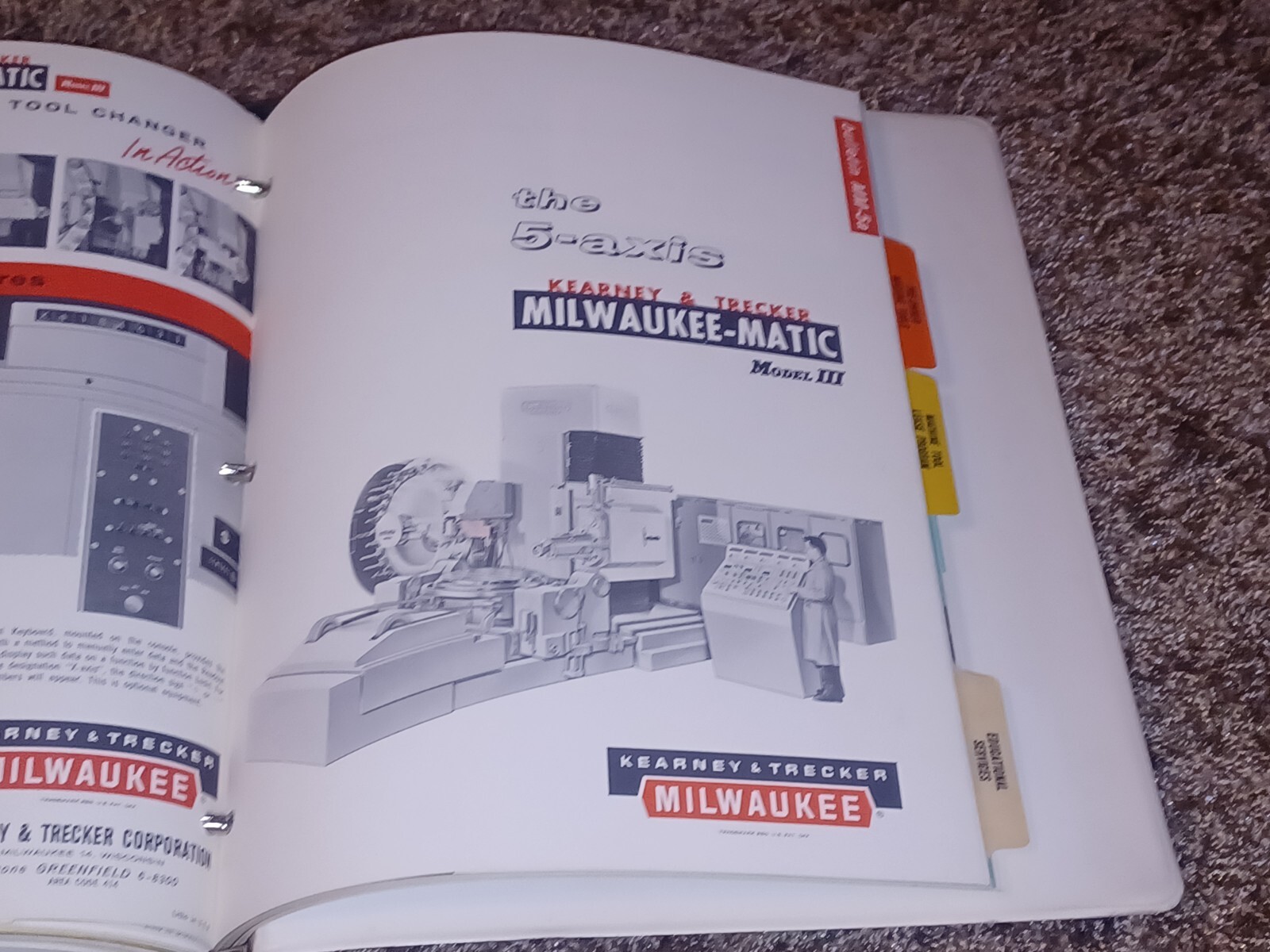 1975 KEARNEY & TRECKER MILLING BORING MACHINES Book SALES CATALOG MILWAUKEE TOOL