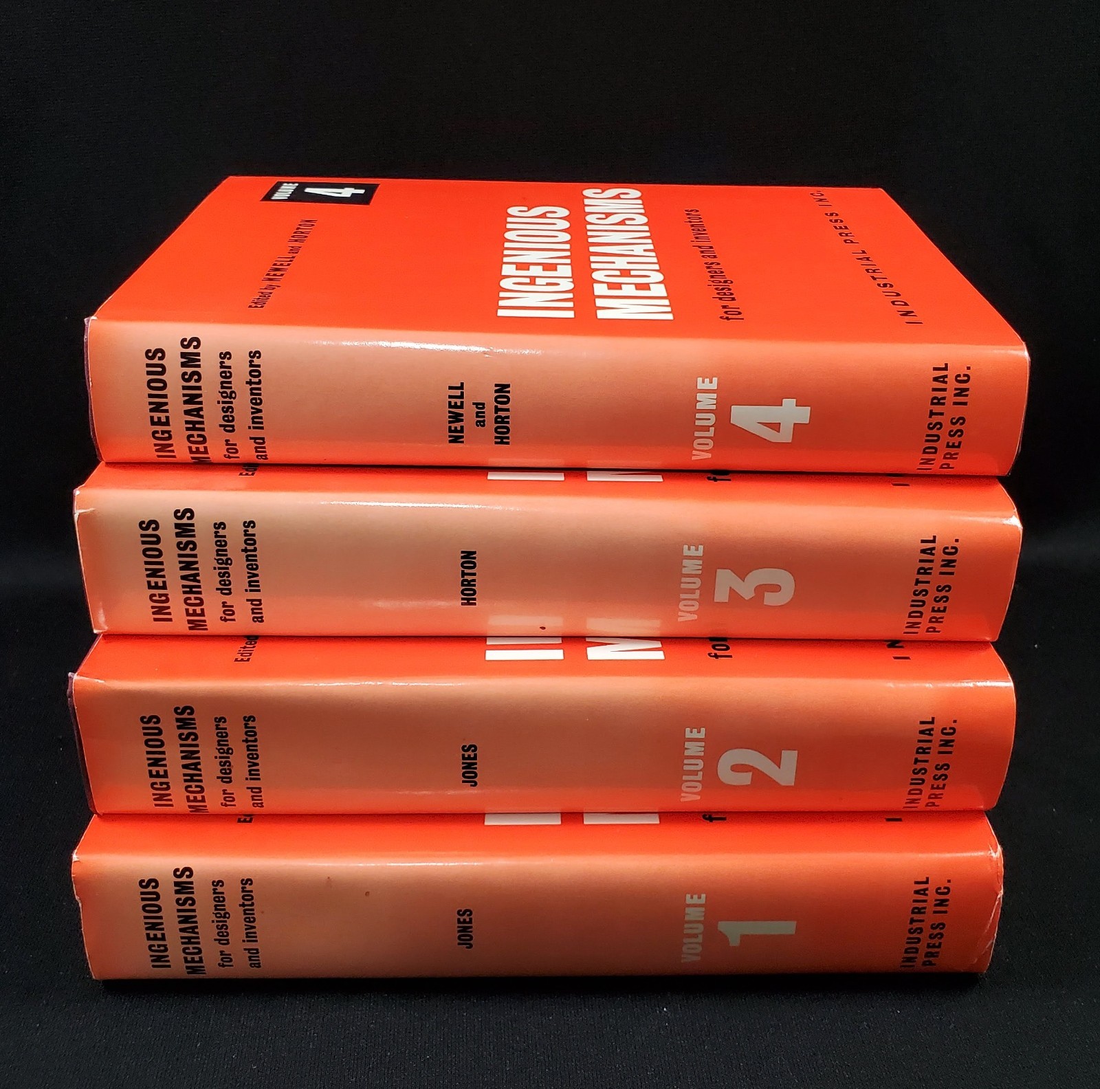 Ingenious Mechanisms for Designers Inventors Industrial Press 4 Books HC DJ