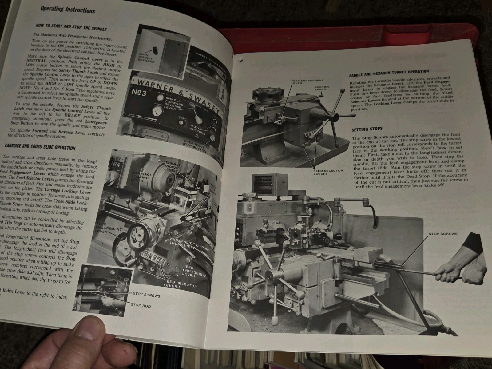 Warner & Swasey Safety Manual for Turret Lathes 1975 Original Printing Book