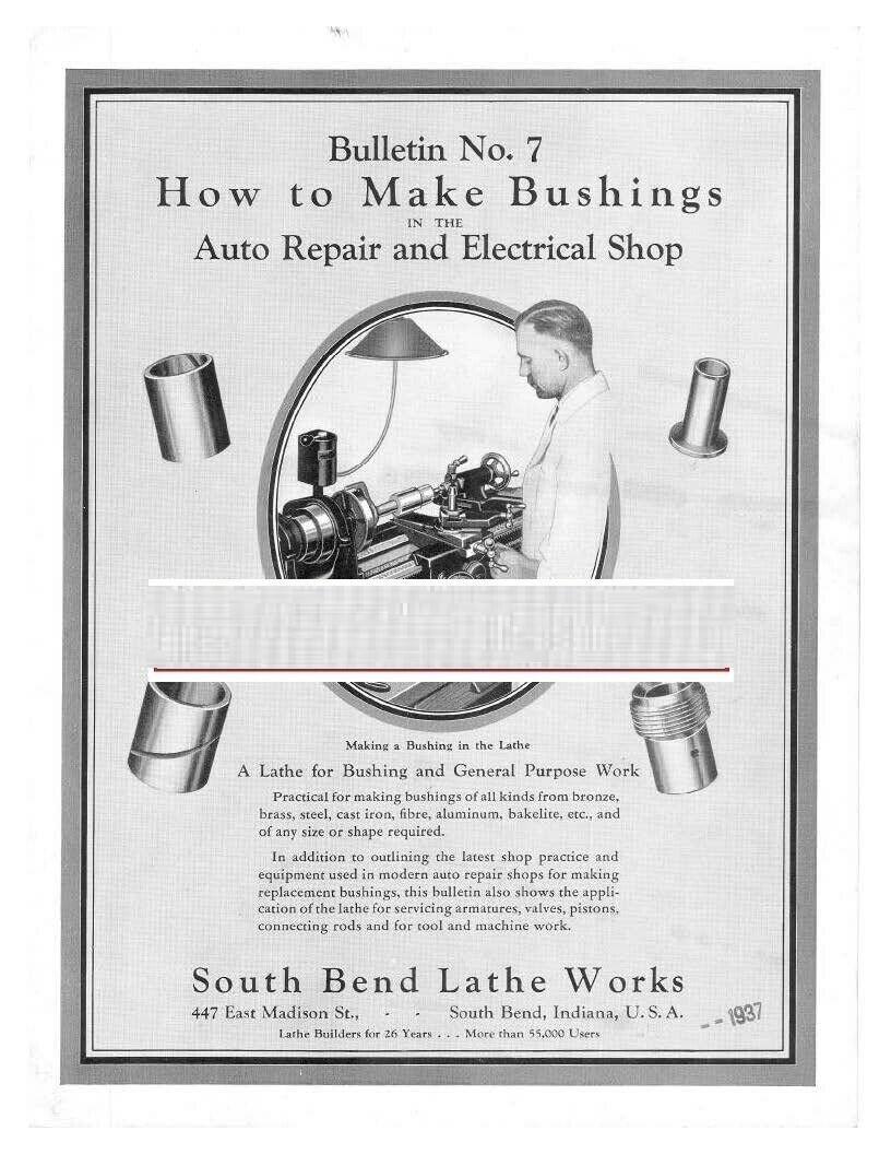 Lathe Manual – How to Make Bushings South Bend – Auto Repair & Electrical 19