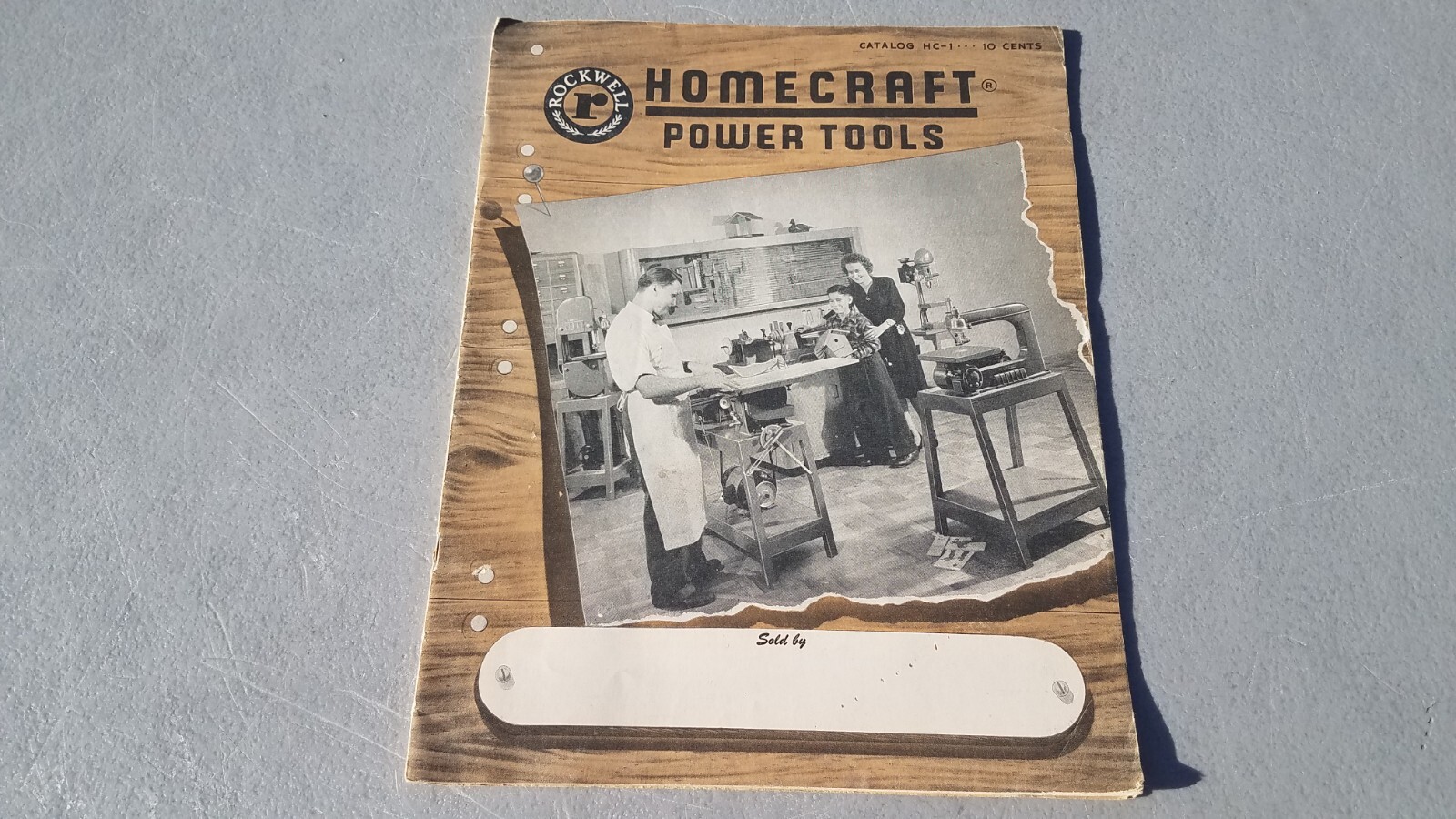 Vtg 1949 Rockwell Homecraft Power Tools Sales Brochure & Price List