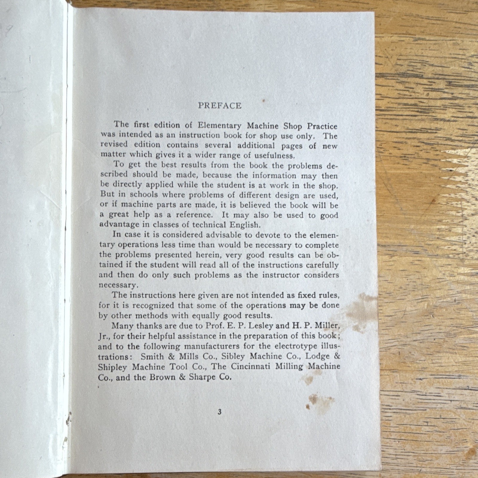 T. J. Palmateer Elementary Machine Shop Practice Book, Copyright 1918-1920