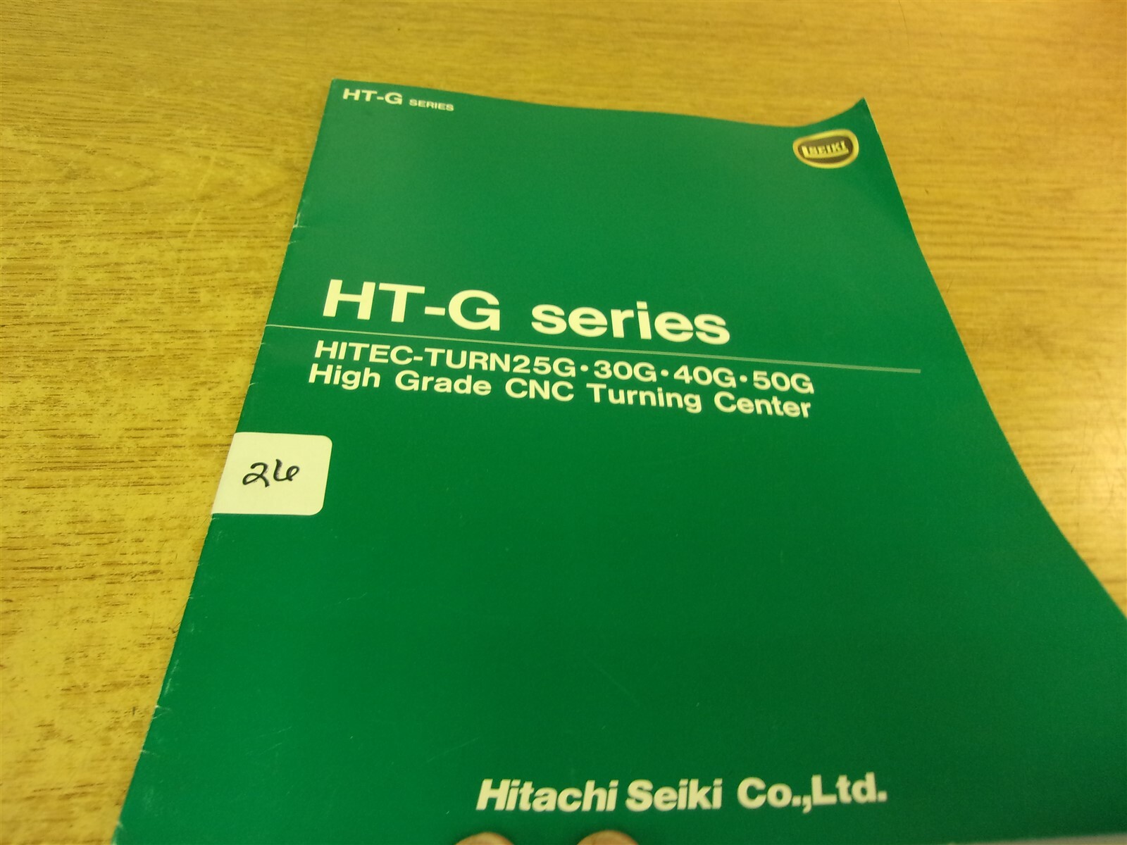Hitachi Seiki HT-G Series CNC Turning Center Book “26” *FREE SHIPPING*