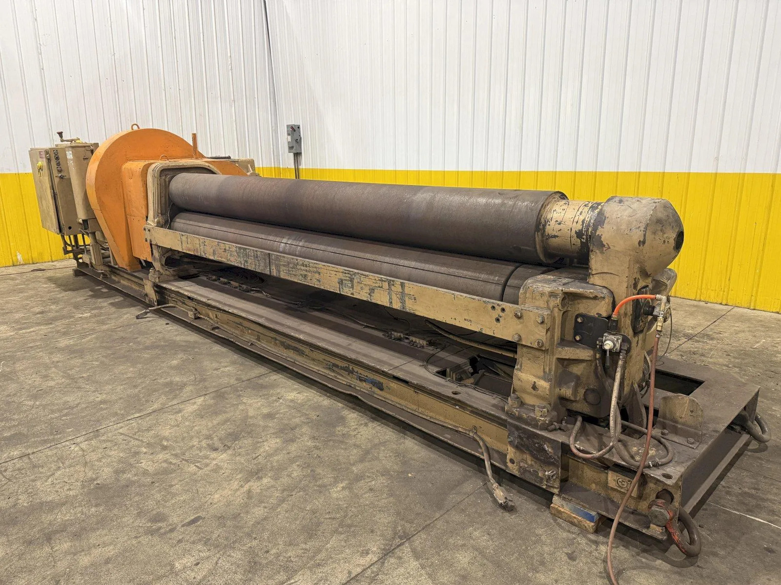12′ X 1/2″ WEBB MODEL #9L-2A 3 ROLL INITIAL PINCH PLATE ROLL: YOBRO #25845