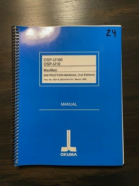 Okuma OSP U10 / U100 Mac Man Instruction manual