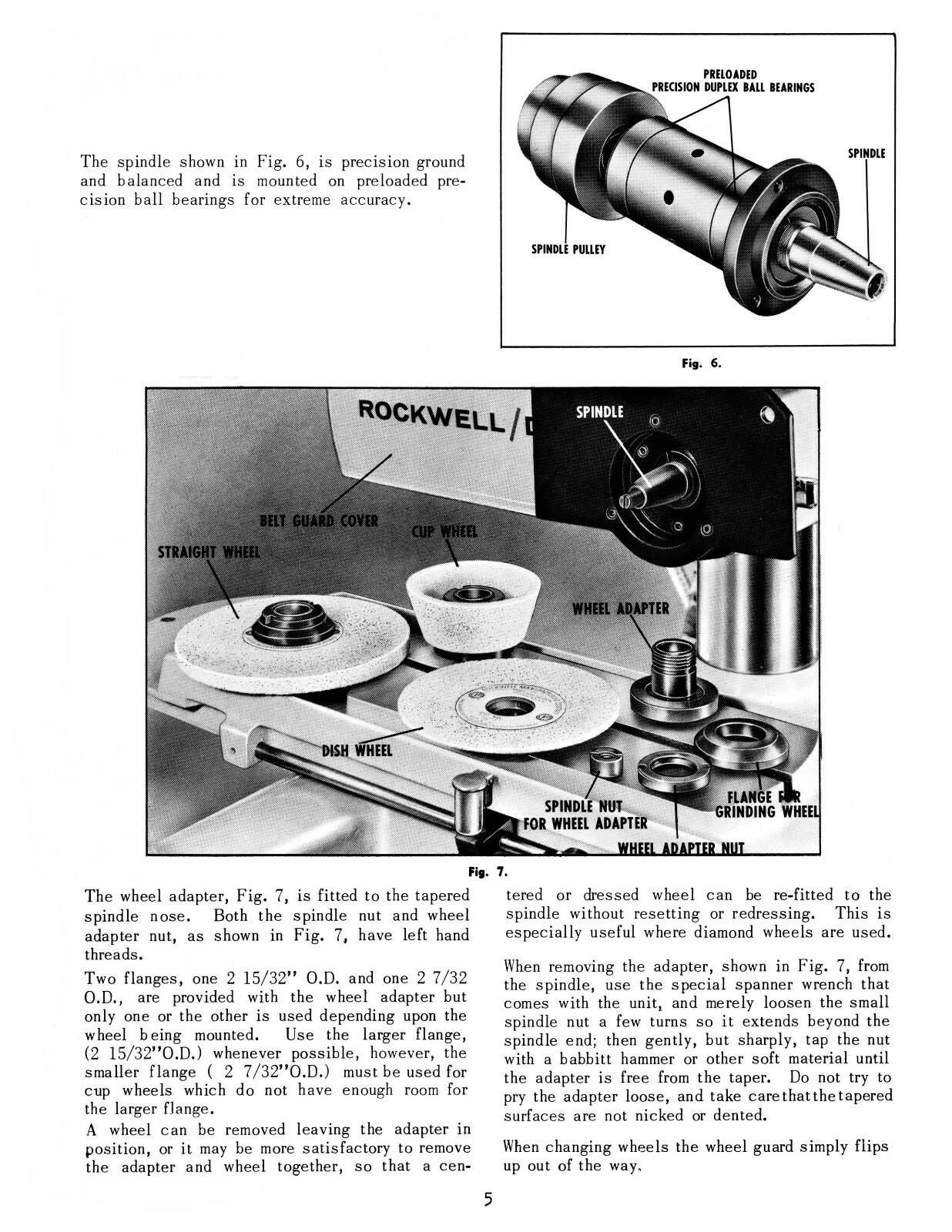 Rockwell Delta Toolmaker Grinder Operator & Parts List Manual #1948
