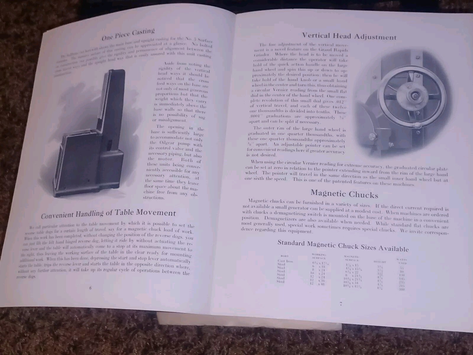 GALLMEYER & LIVINGSTON GRAND RAPIDS Michigan Tool SURFACE GRINDERS Catalog Book
