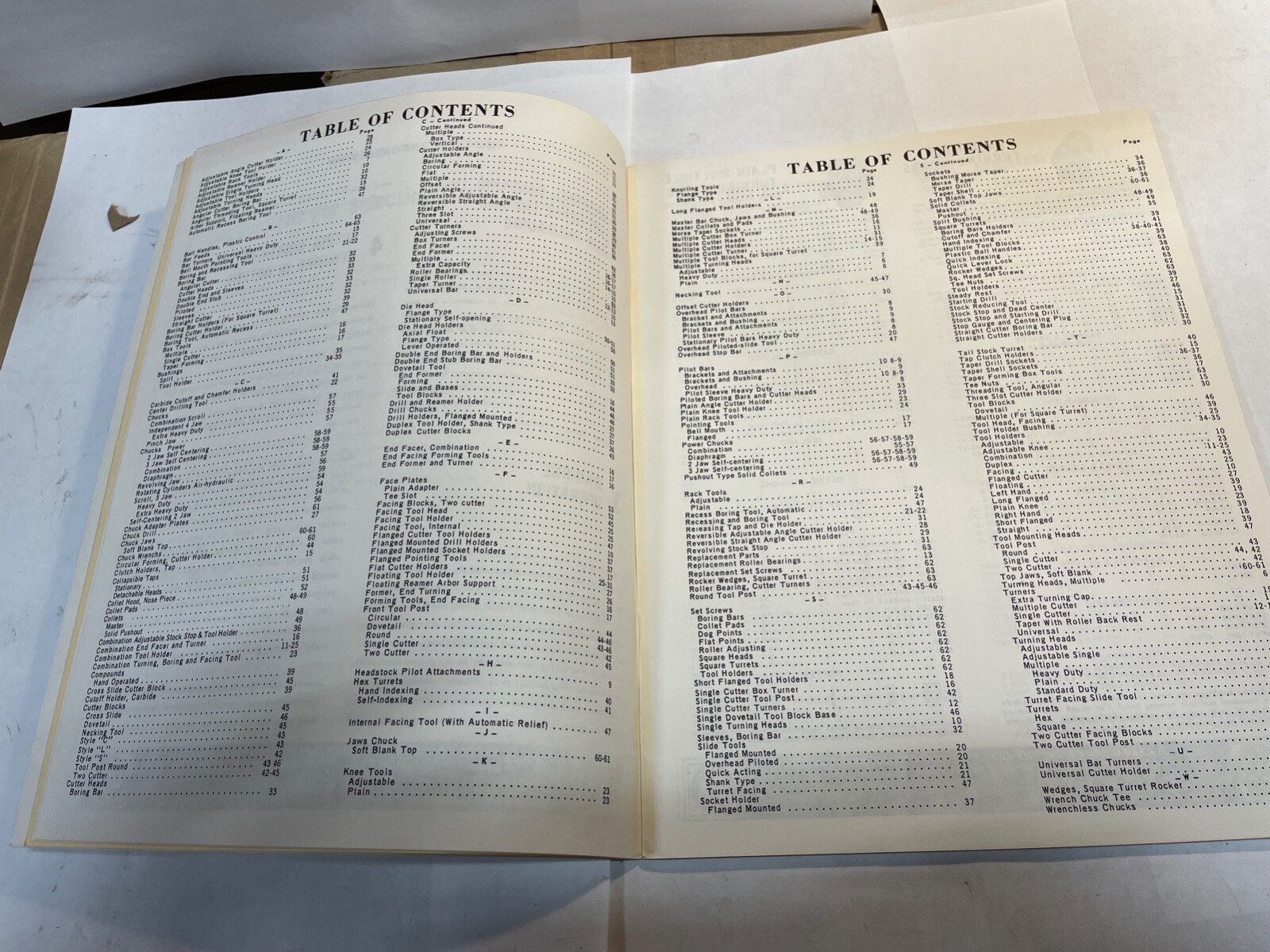 T.S.S. Turret Lathe Tooling Catalog
