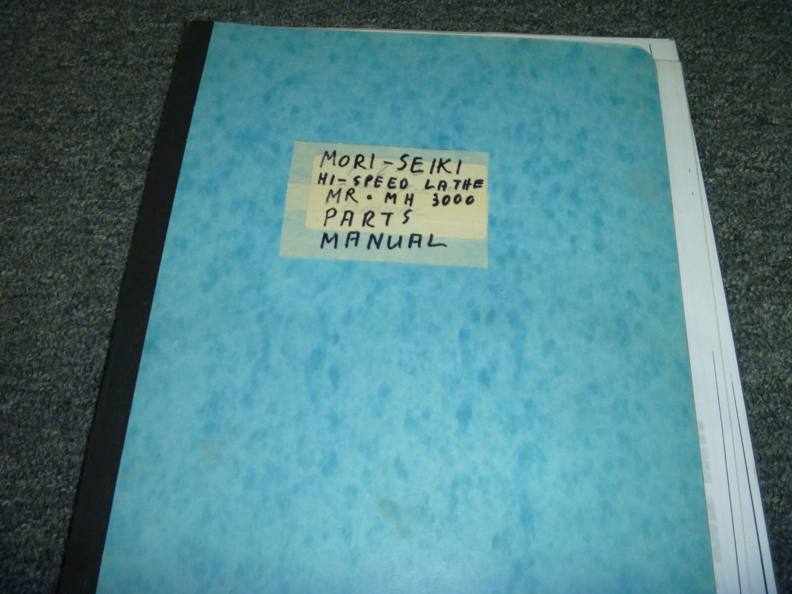 Mori Seiki MR MH & MR-3000 High Speed Precision Lathe Parts Catalog Manual xz