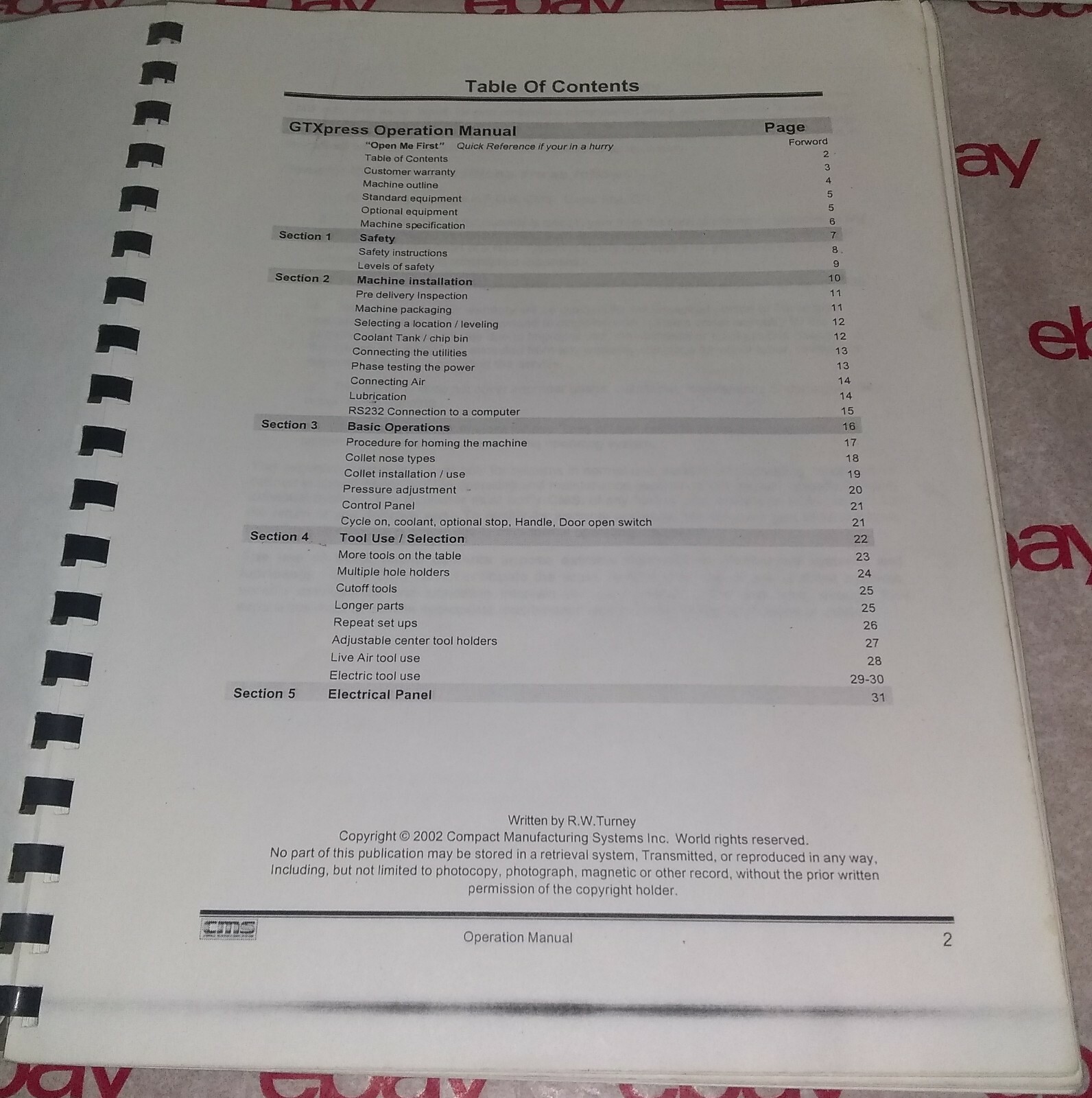 Mitsubishi 64 GTXCEL Programming Operation Manual 2002 Compact Mfg Systems E1A1