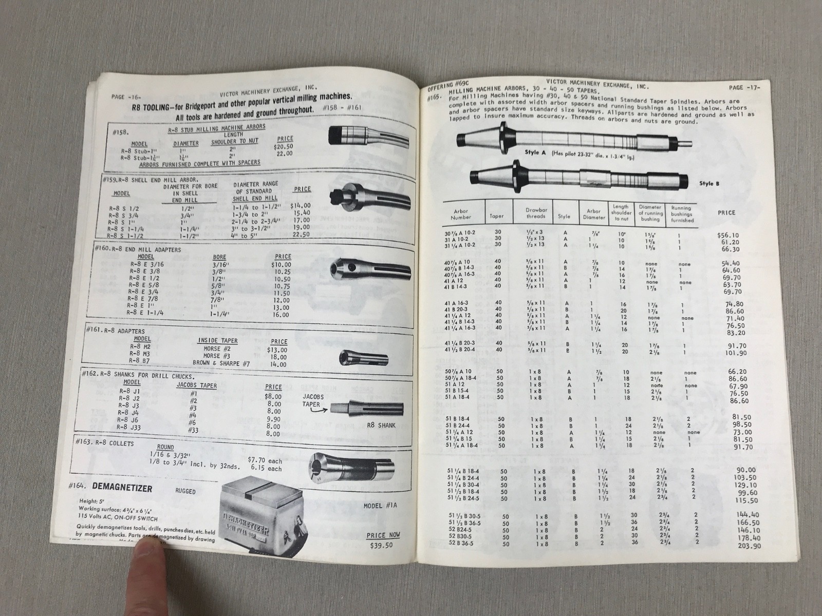 1969 VICTOR MACHINERY EXCHANGE Tool Catalog, #69c, 51st Anniversary Special
