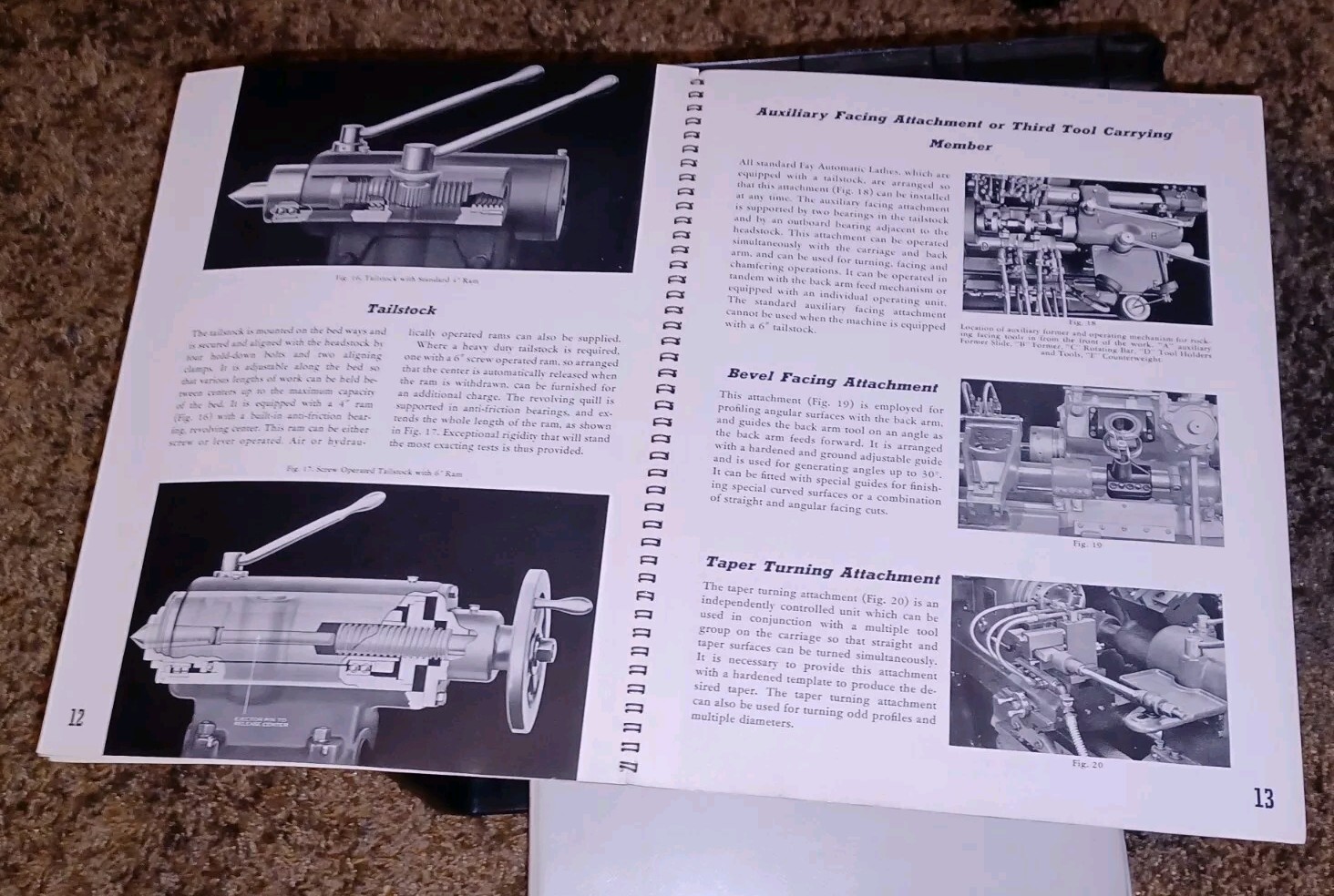 1930s Jones & Lamson Machine Co. 12″ Fay Lathe Catalog Book MACHINIST TOOL J&L