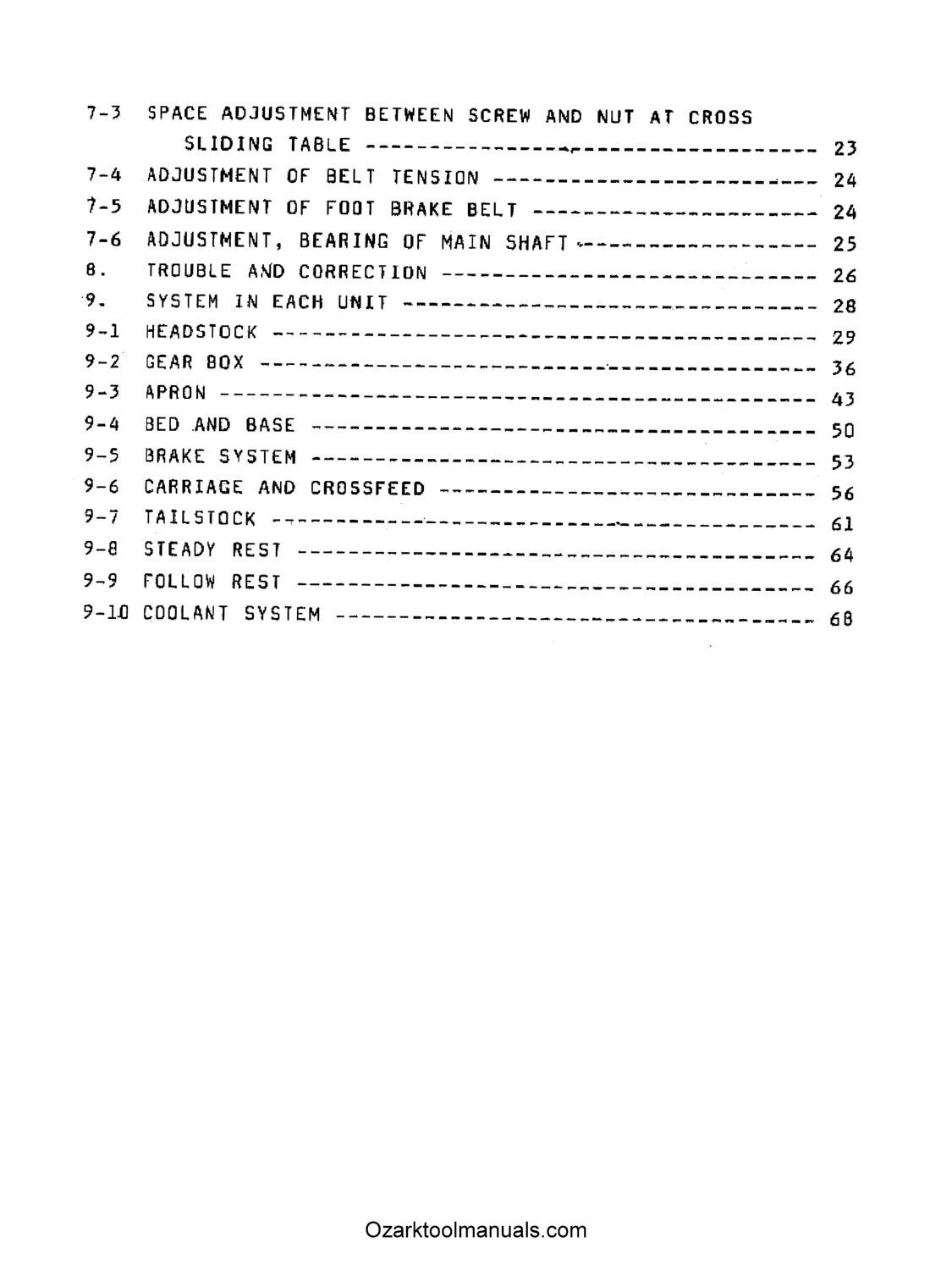 MILLPORT 15″, 17″ SJ Series Metal Lathes Owner, Instructions, Parts Manual 1523