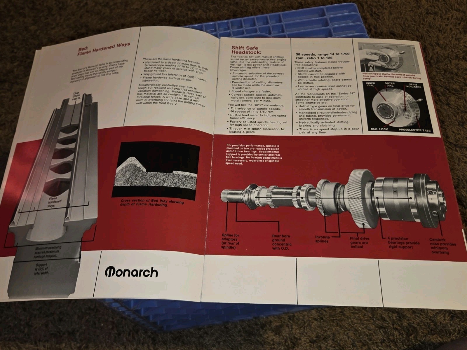 MONARCH MACHINE TOOL MACHINIST COMPLETE LINE METAL WORKING LATHES Catalog BOOK
