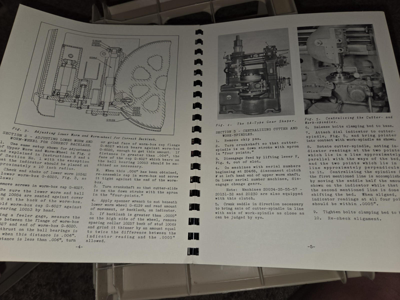 VTG Fellows Company Type Series 6A Gear Shaper SERVICE REPAIR BOOK MANUAL 1956