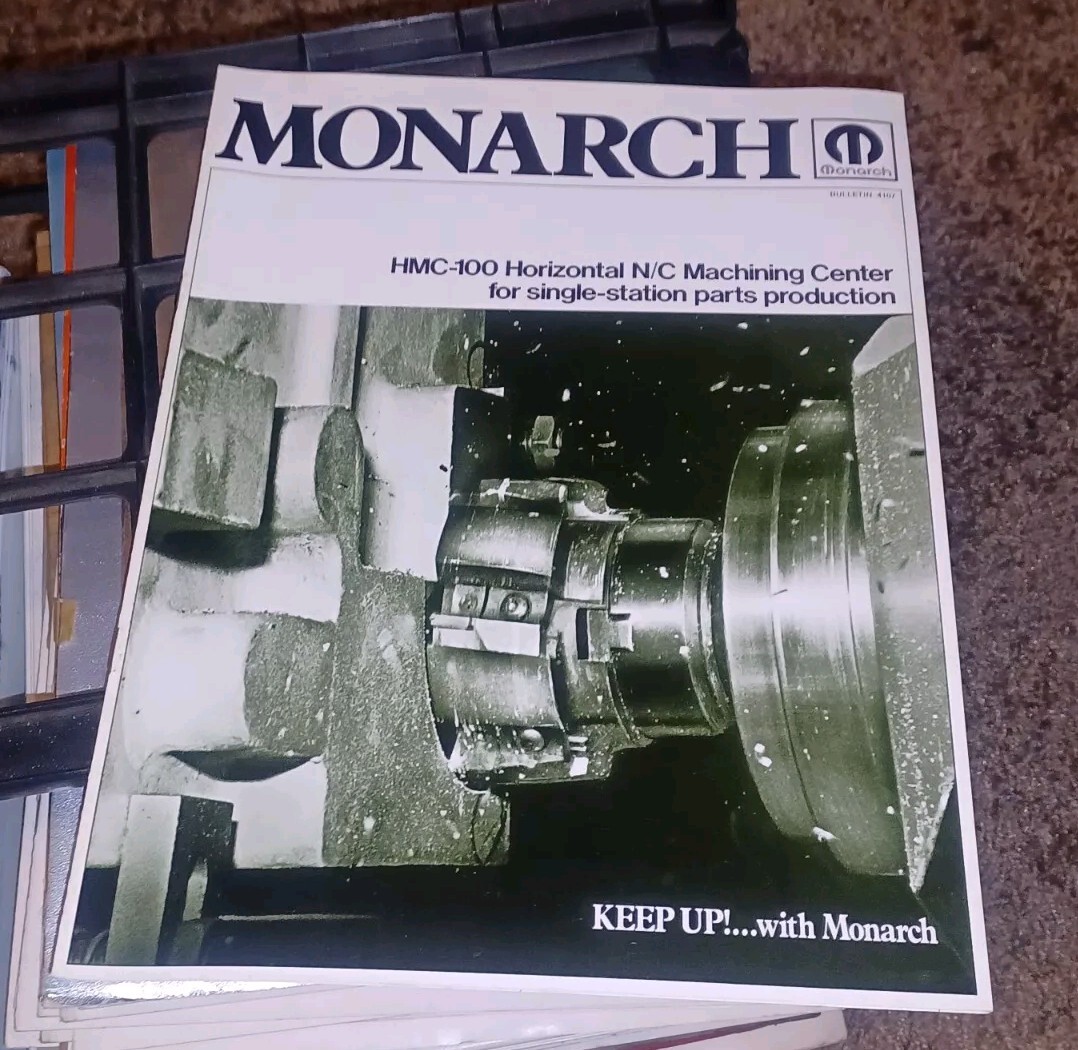Monarch Machine Tool Co Catalog Bulletin HMC-100 HORIZONTAL N/C MACHINING CENTER