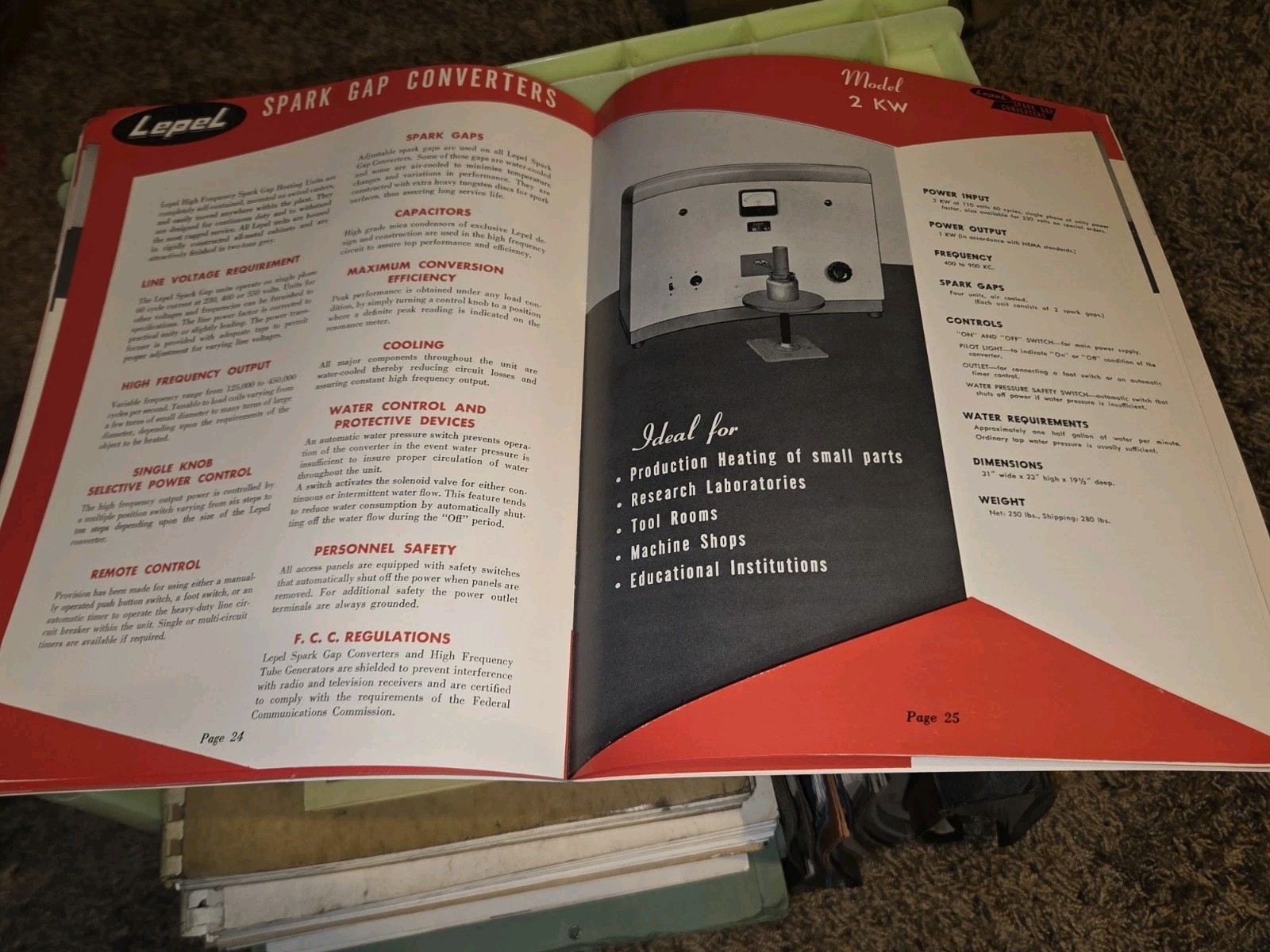 LEPEL Induction Heating Equipment Sales Promo Catalog Book METAL MACHINIST TOOLS