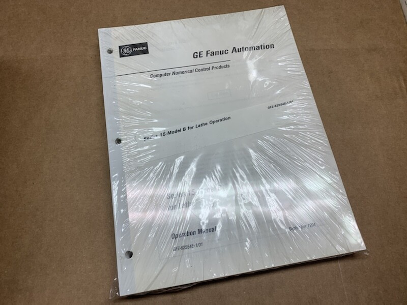 GE Fanuc Automation Operation Manual GFZ-62554E-1/01 Series 15 Model B Lathe