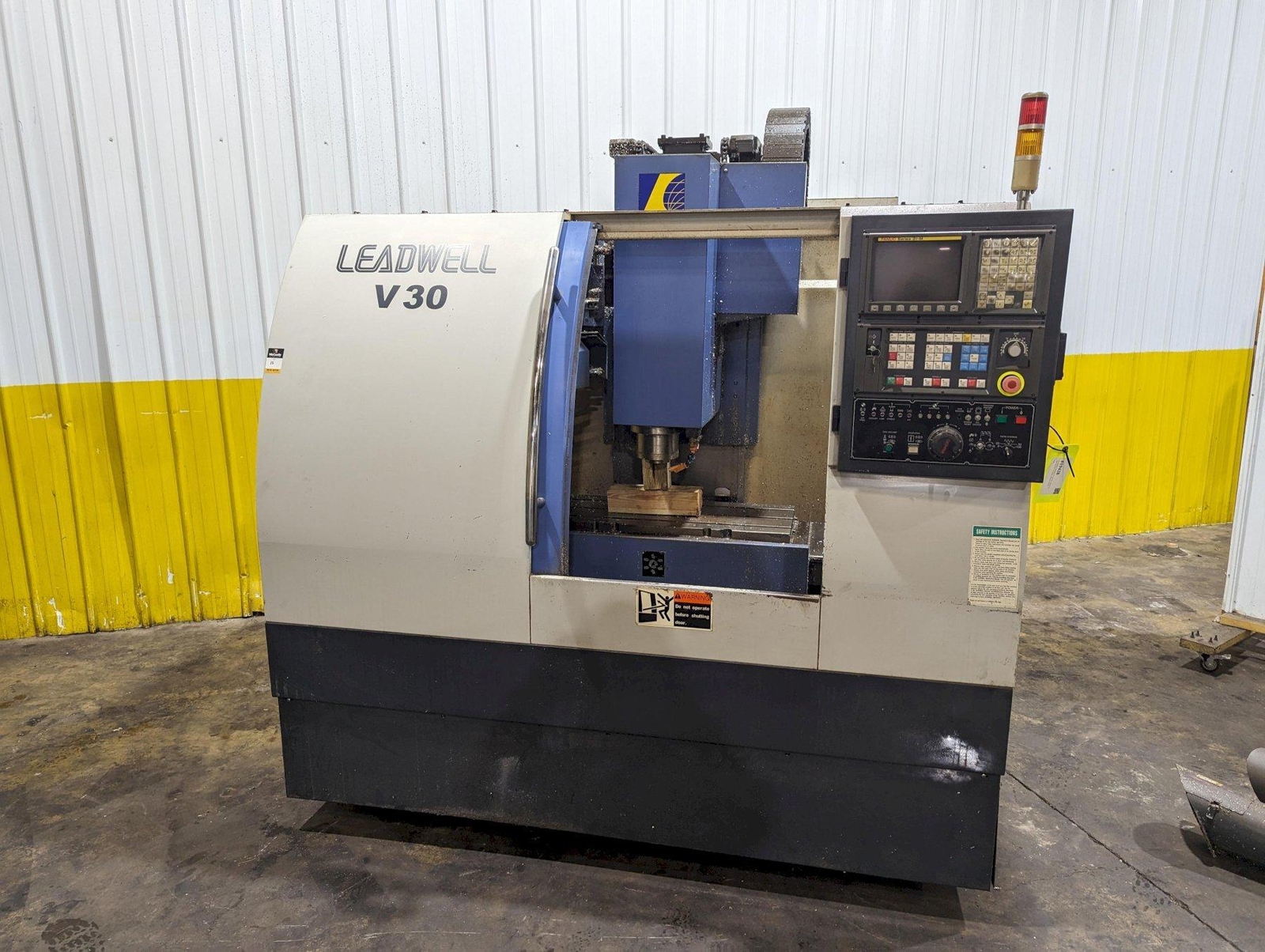 LEADWELL MODEL #V-30 CNC VERTICAL MACHINING CENTER: STOCK #19428