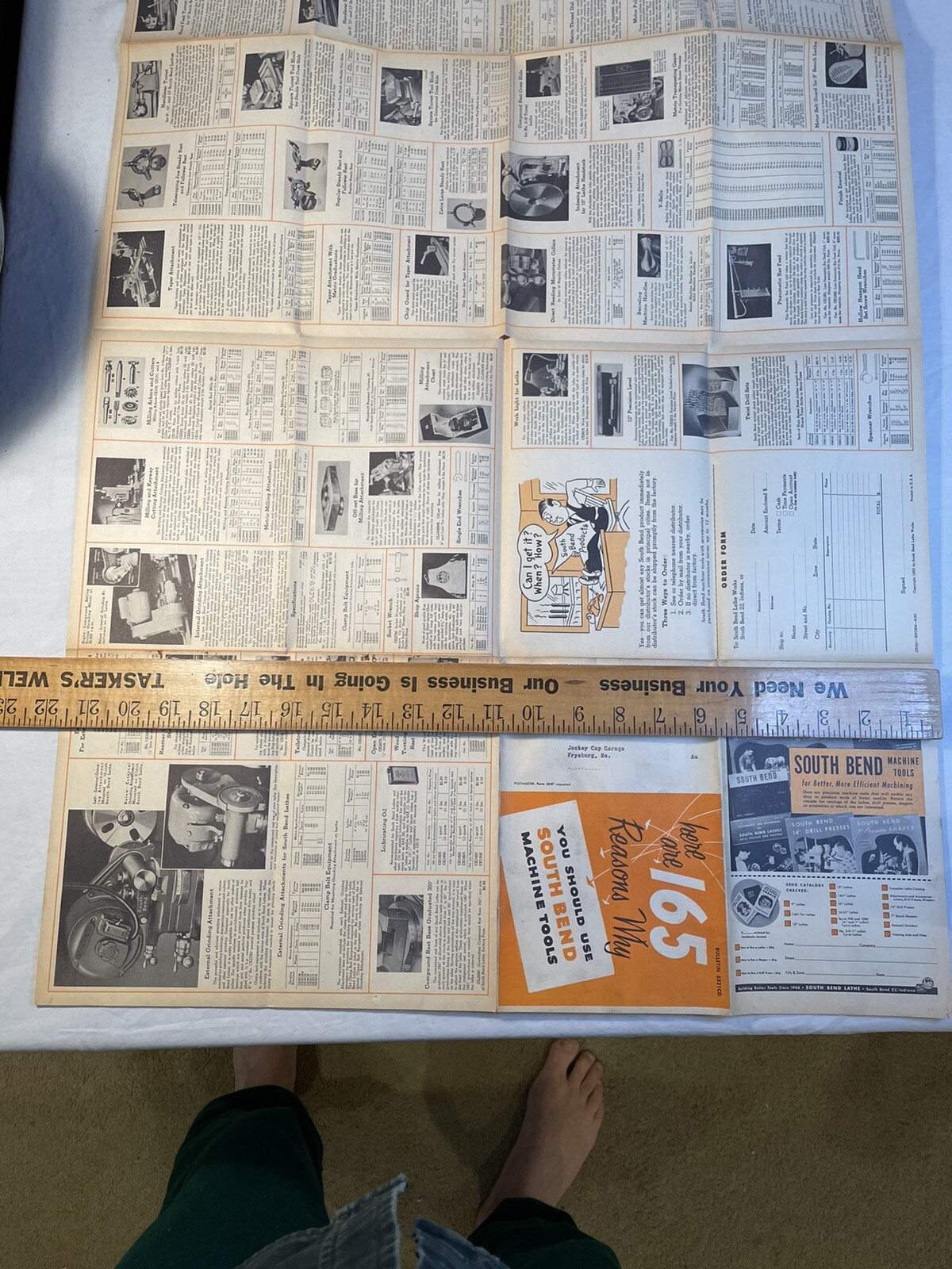 1953 South Bend Machine Tools catalog 165 Reasons Why you should use Fold Out