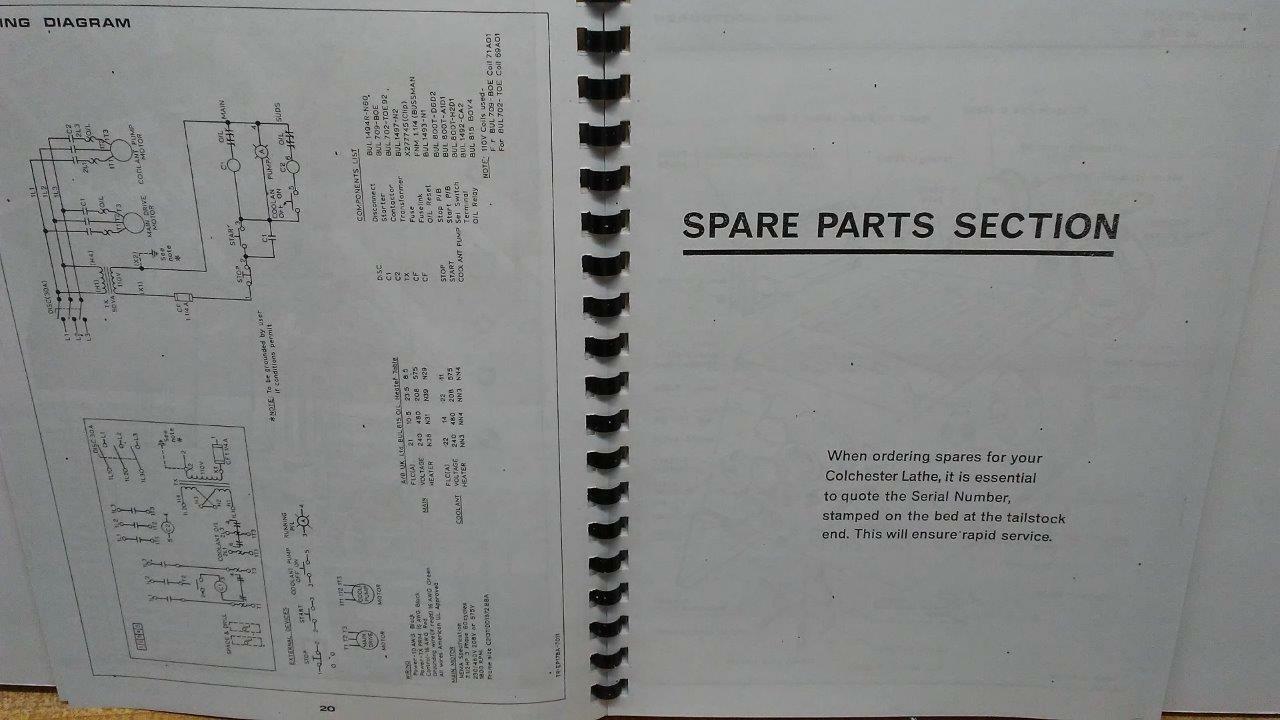 Clausing 8000 Series 15” Colchester Lathes – Instruction & Parts Manual