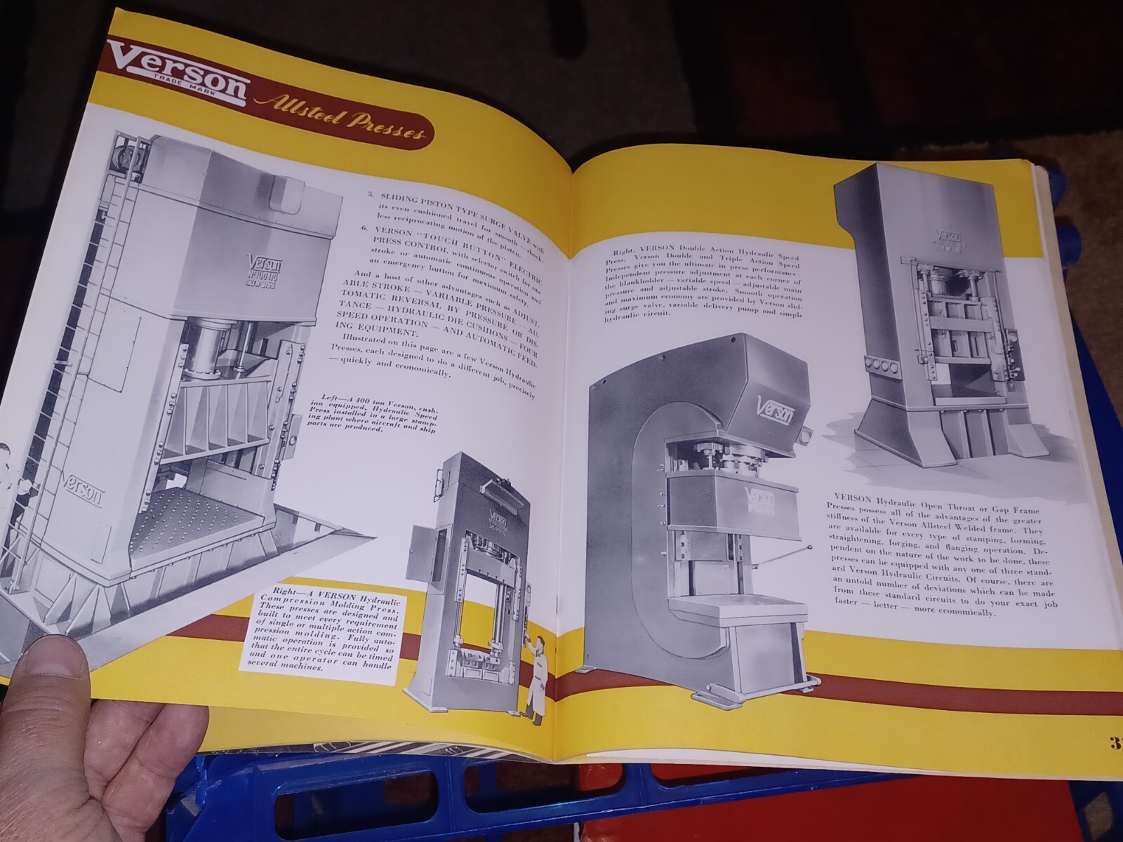Verson allsteel Presses Company Forming Dies Brakes Punching Attachments CATALOG