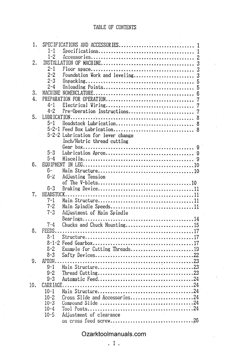Victor 1630B 1640B Metal Lathe Owners Service Parts Manual 1519