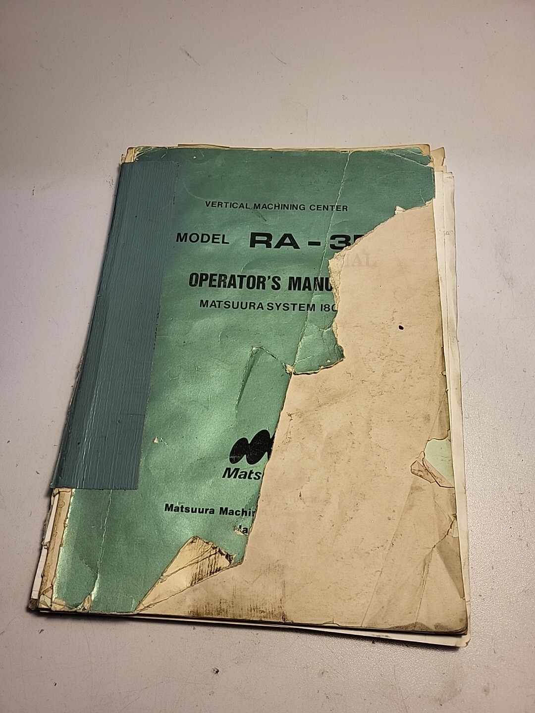 Matsuura RA-3F Operator’s Manual