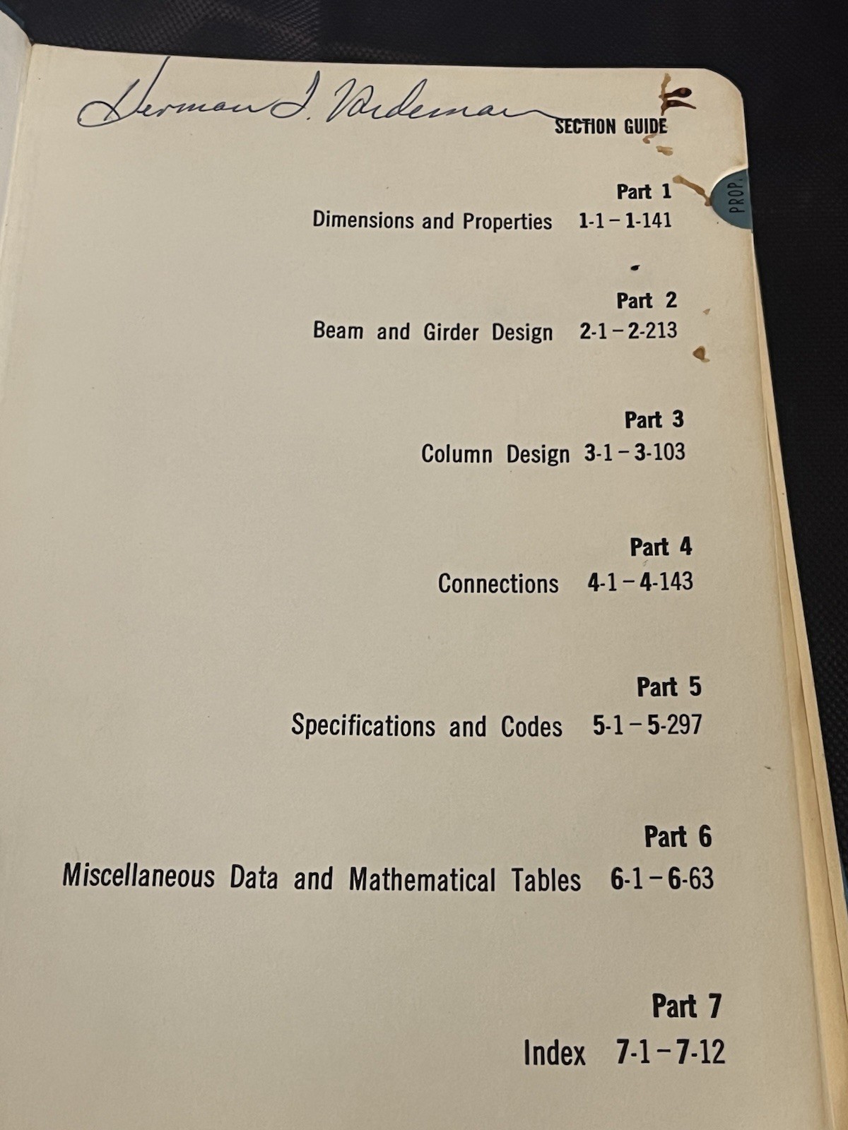 AISC 7th Edition “Manual Of Steel Construction” Copyright 1970