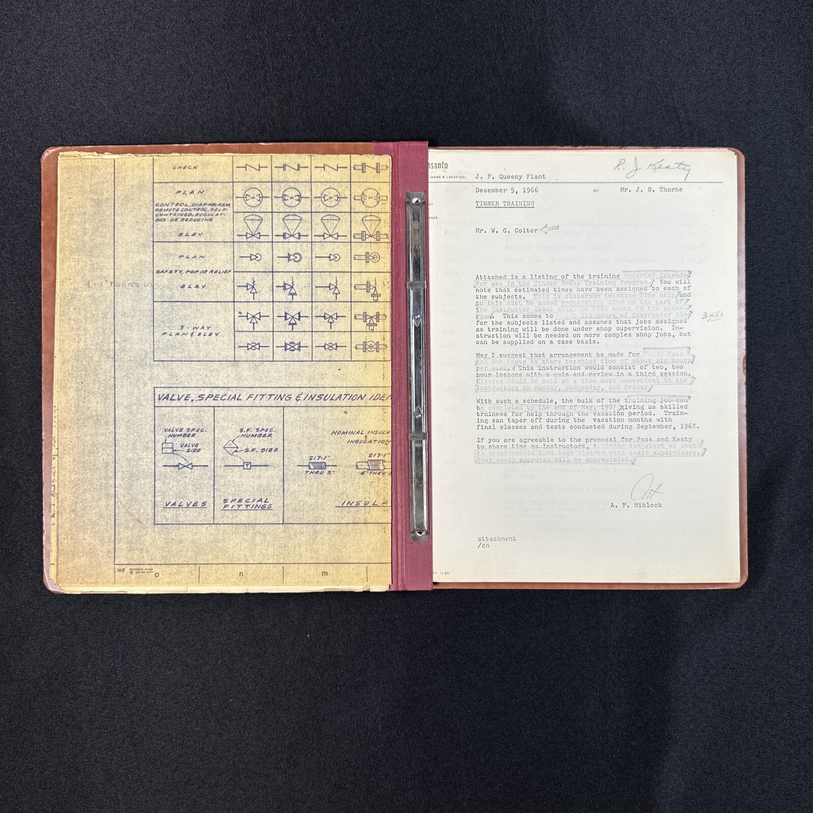 Vintage Monsanto Maintenance Training Book Manual Lessons Sheet Metal 1966